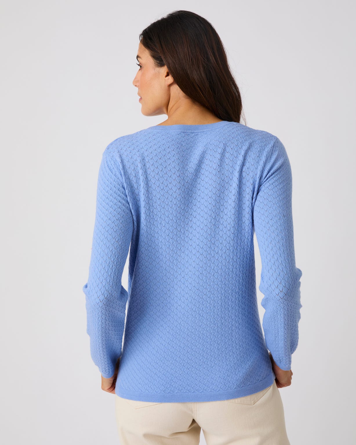 Pull jeu de maille fantaisie