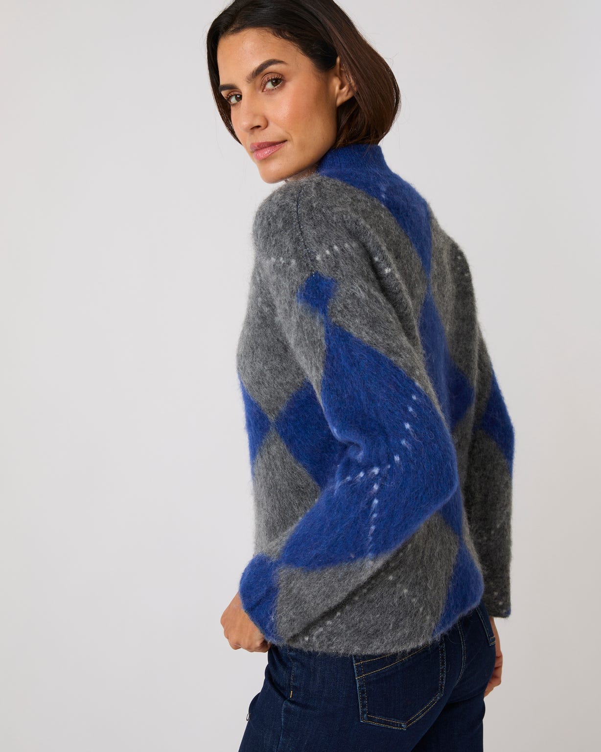 Pull maille jacquard