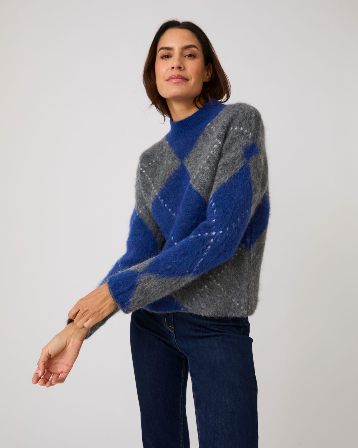 Pull maille jacquard
