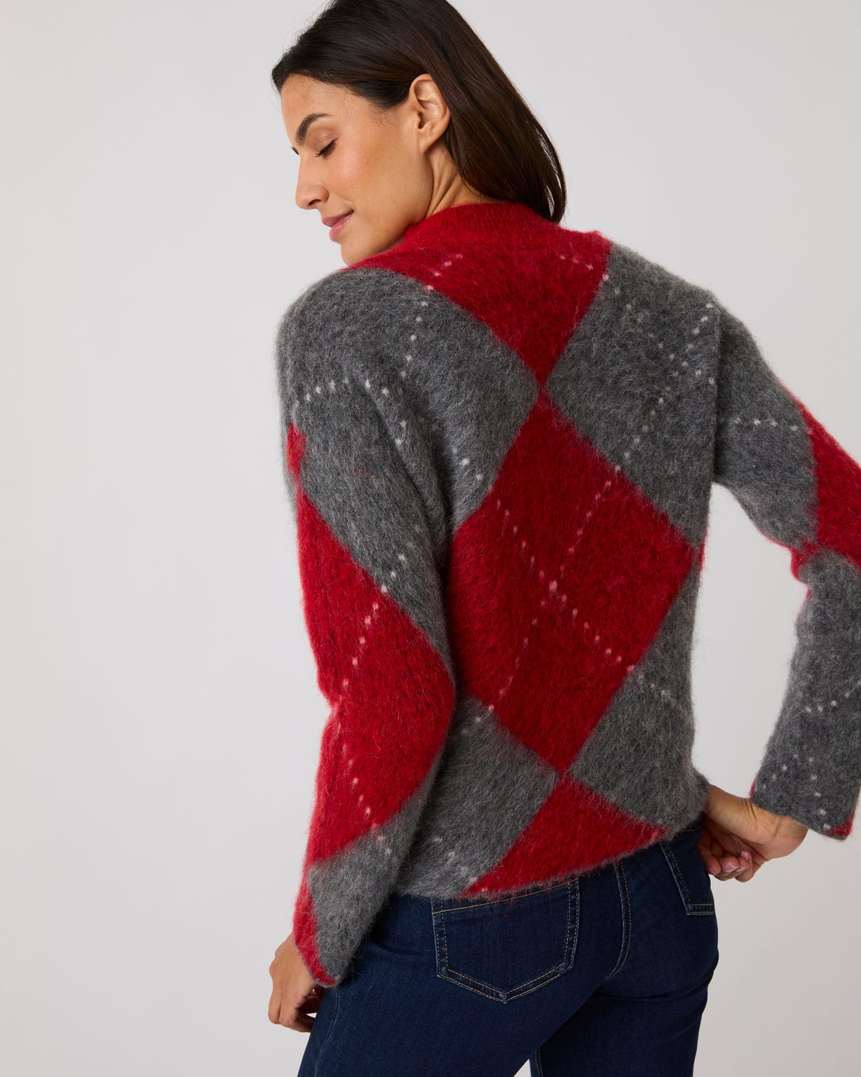 Pull maille jacquard