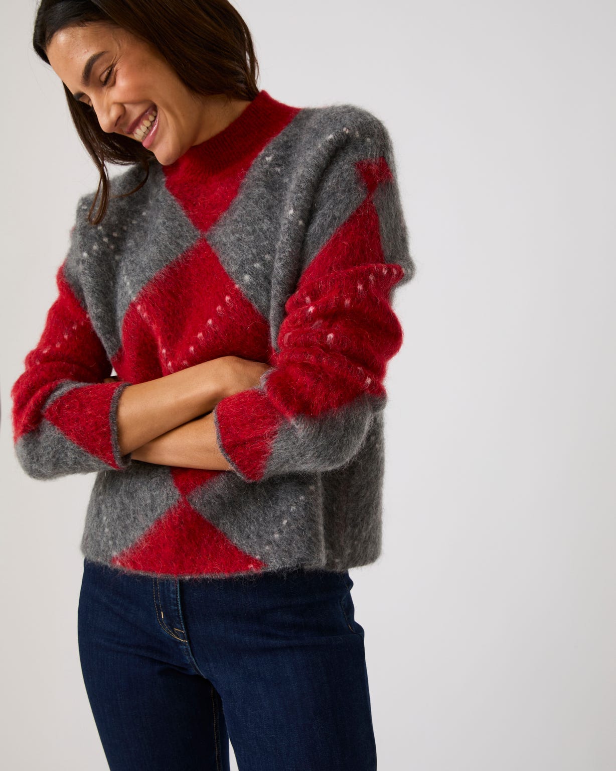 Pull maille jacquard