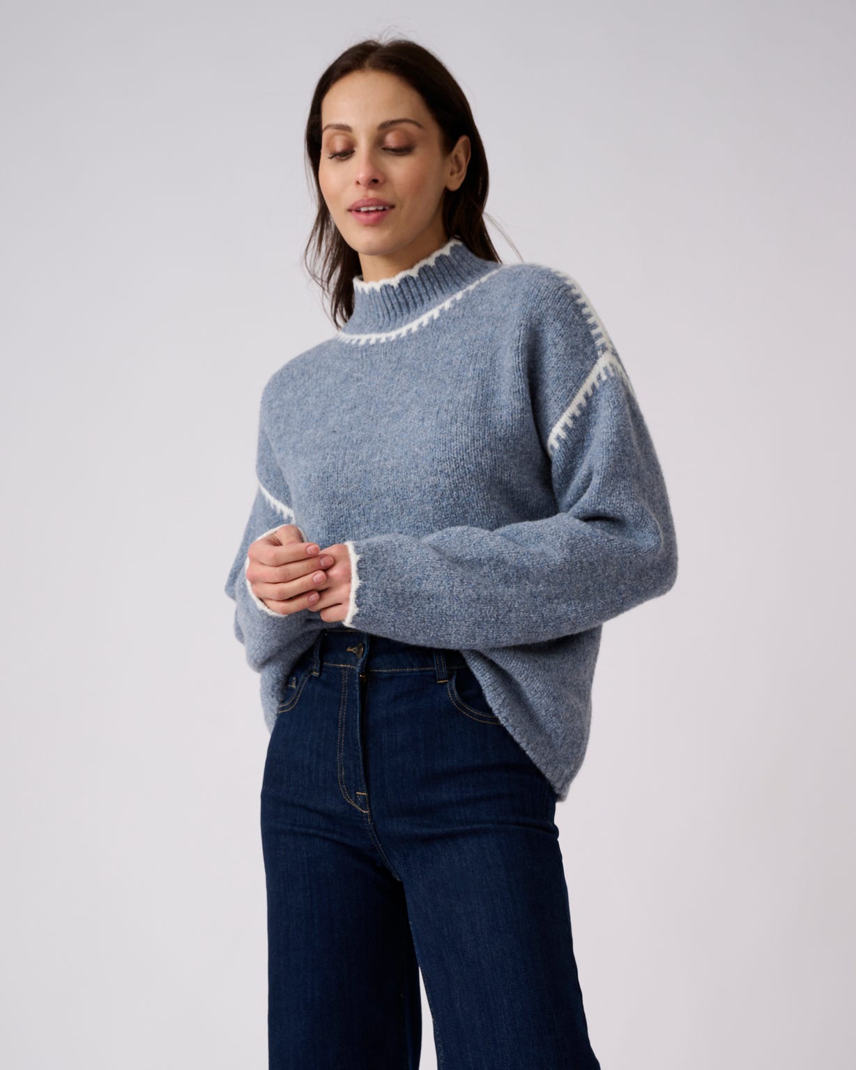 Pull détails contrastants Thermolactyl