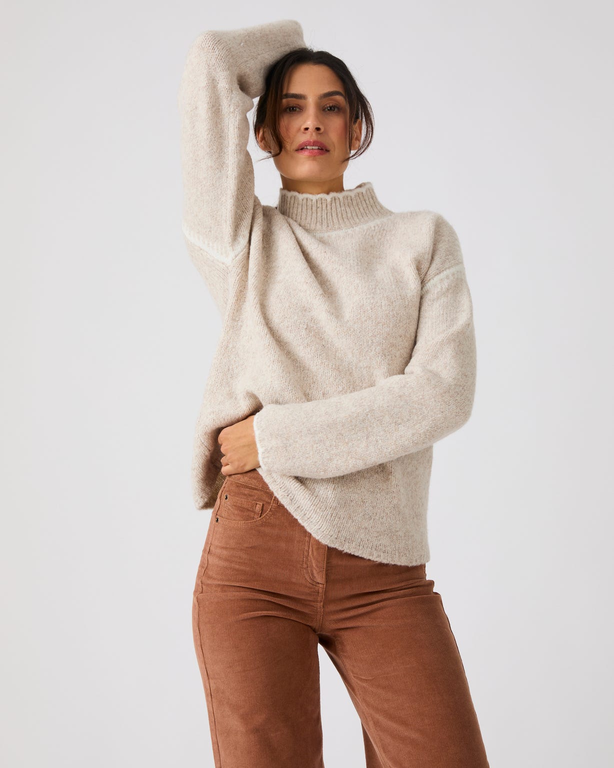 Pull détails contrastants Thermolactyl