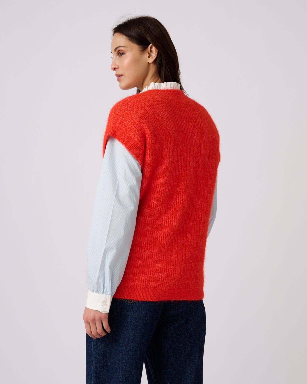 Pull sans manches maille perlée Thermolactyl