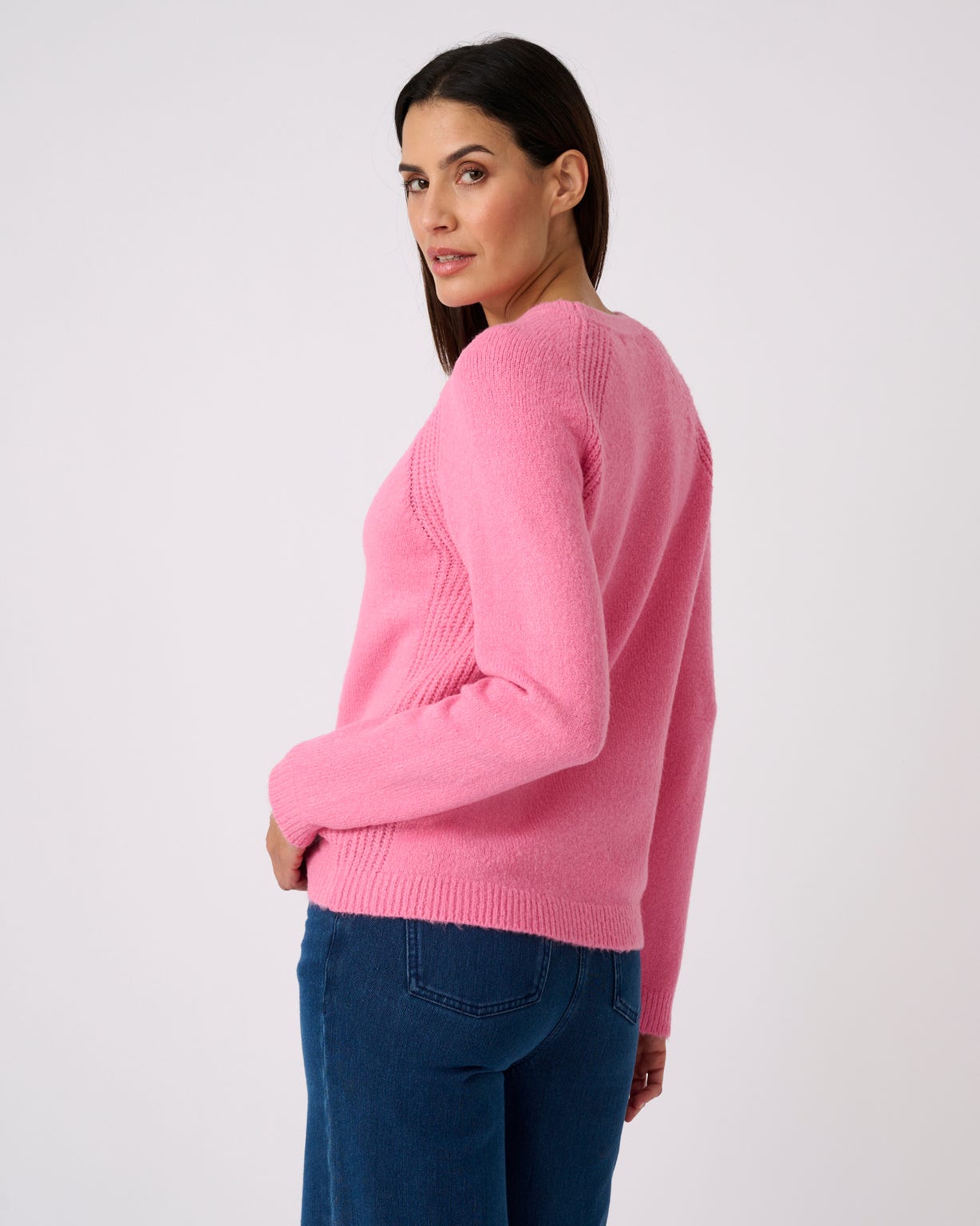 Pull fantaisie côtelée