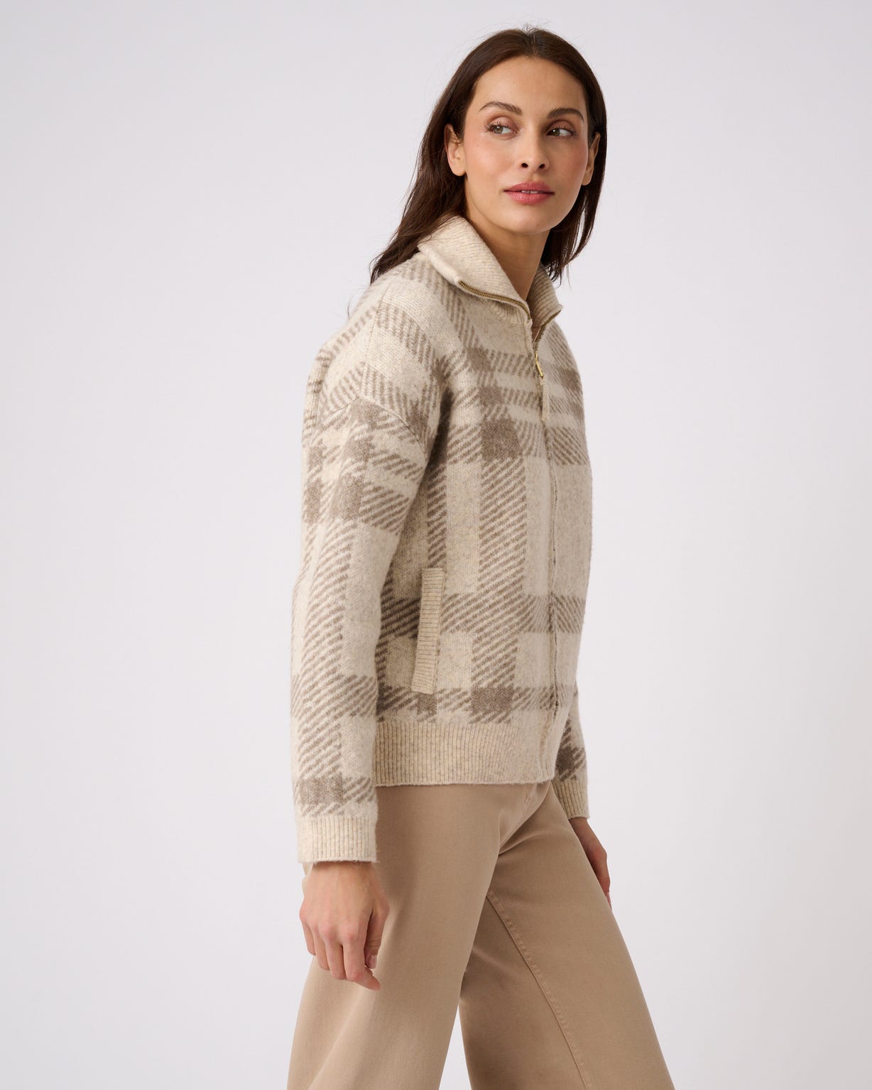 Gilet zippé maille jacquard Thermolactyl