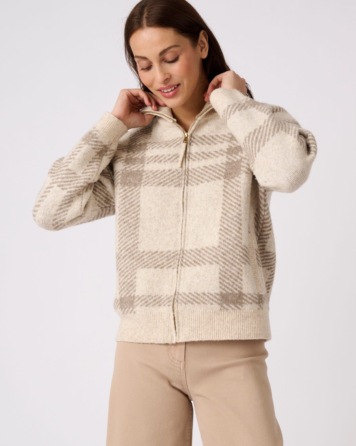 Gilet zippé maille jacquard Thermolactyl