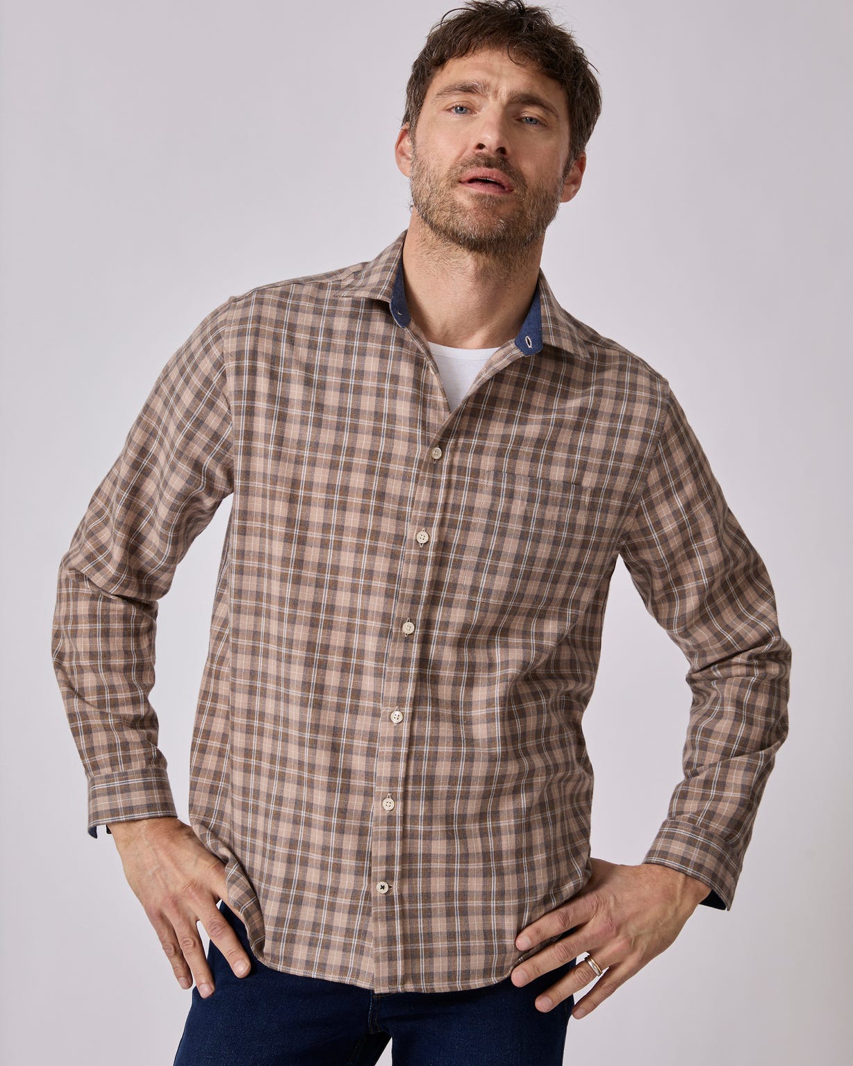 Chemise à carreaux Thermolactyl en flanelle