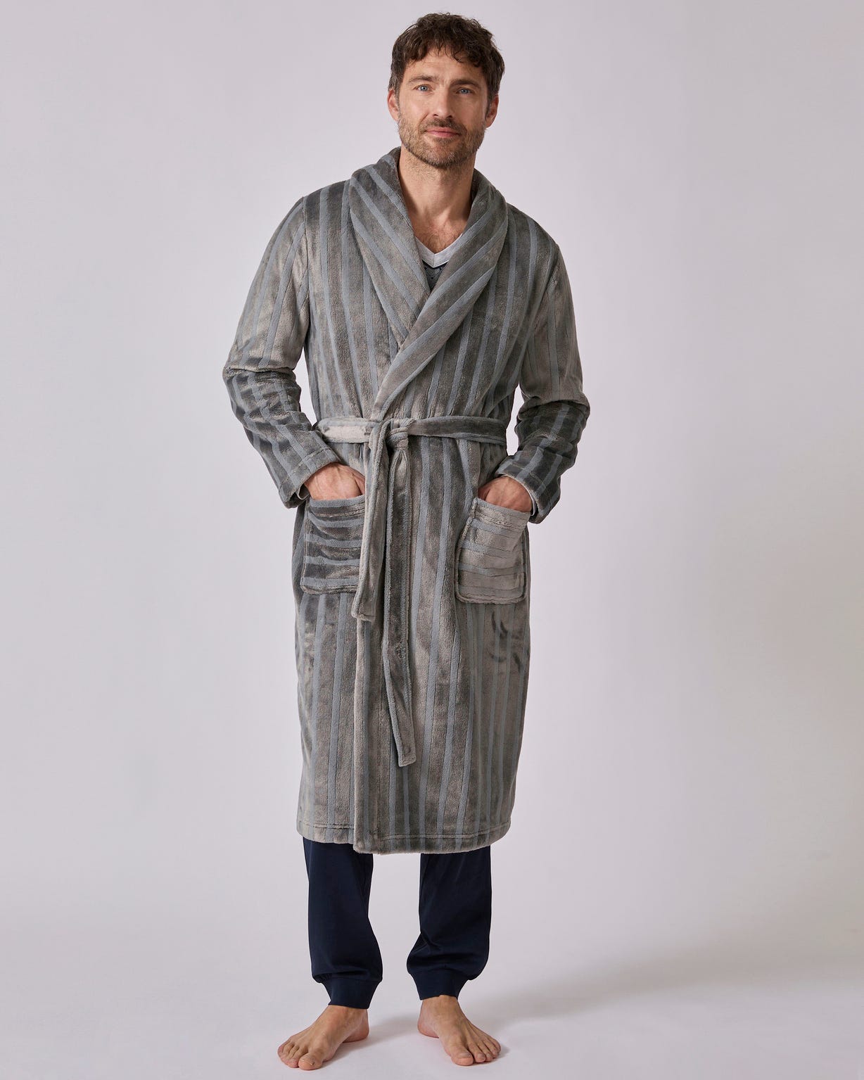 Robe de chambre Thermolactyl en maille jacquard