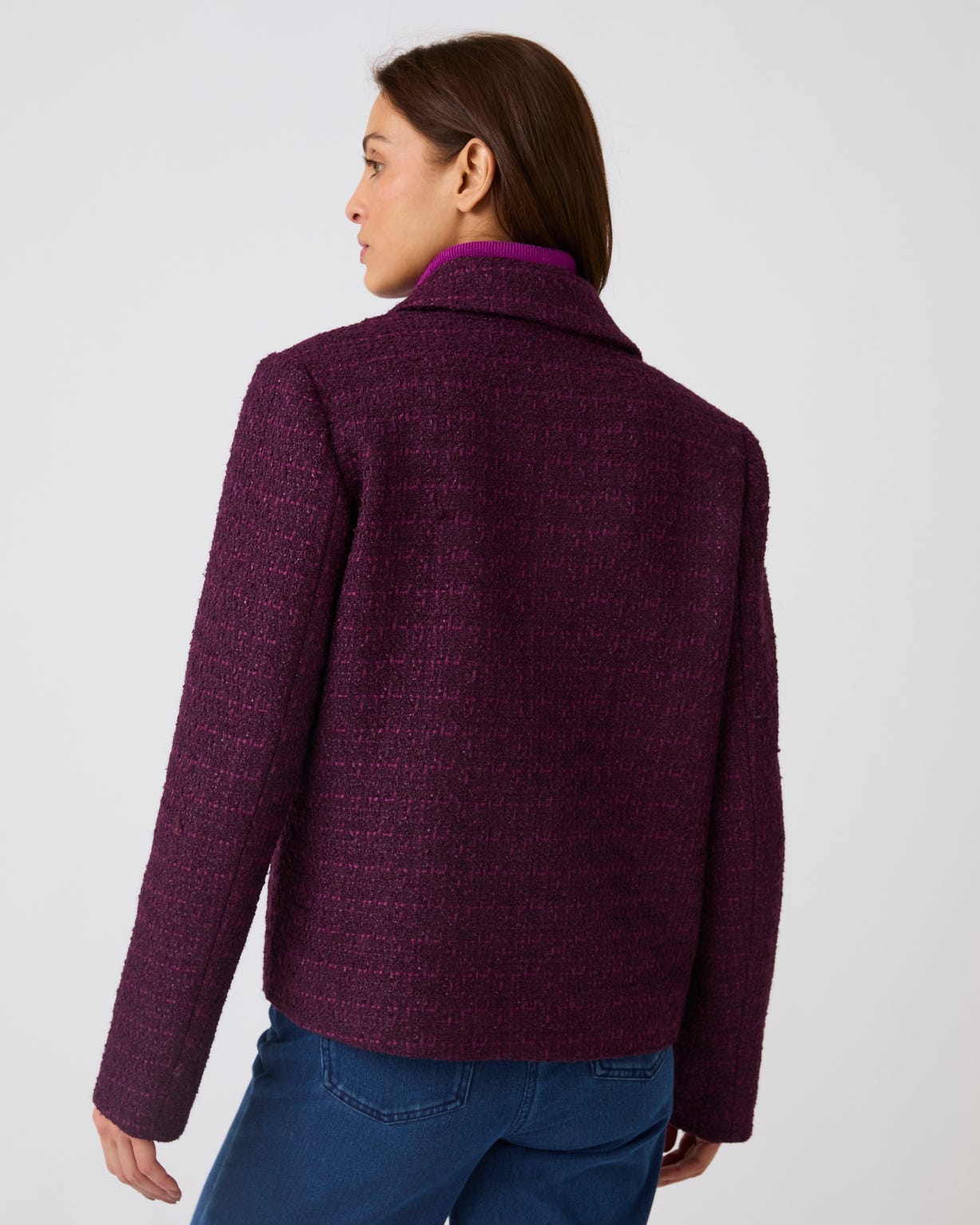 Veste effet tweed