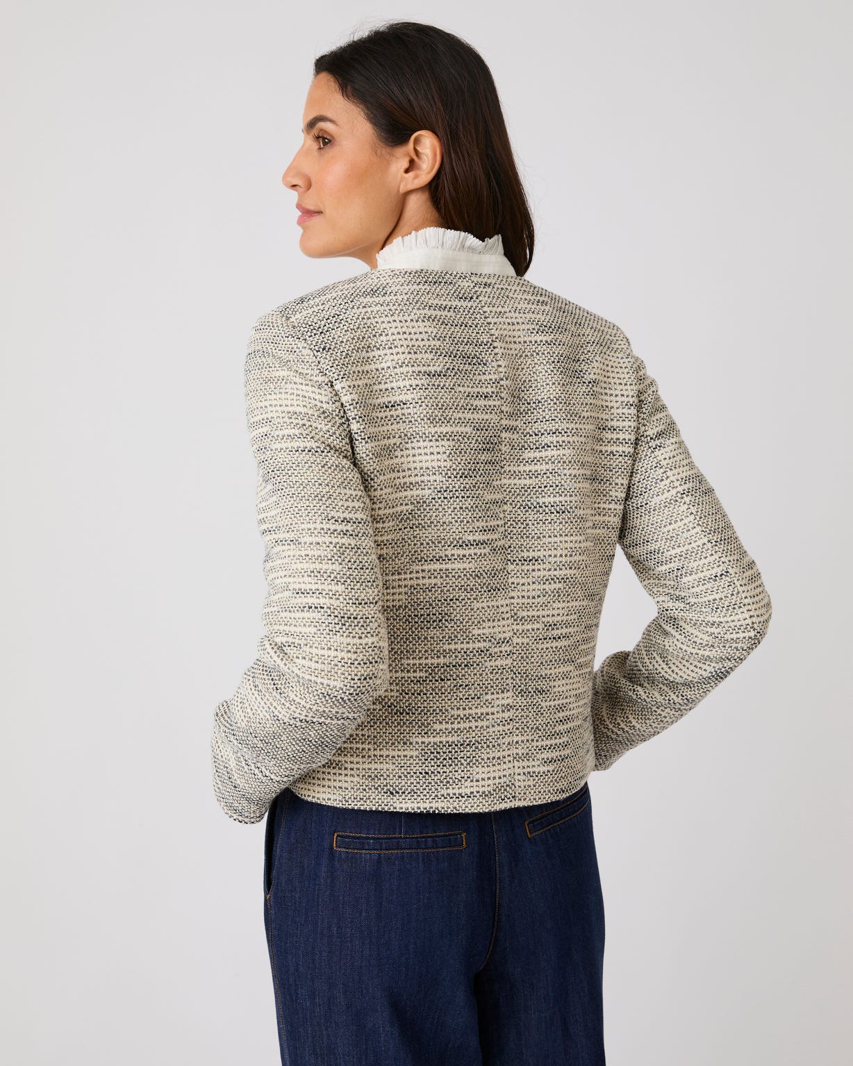 Veste effet tweed