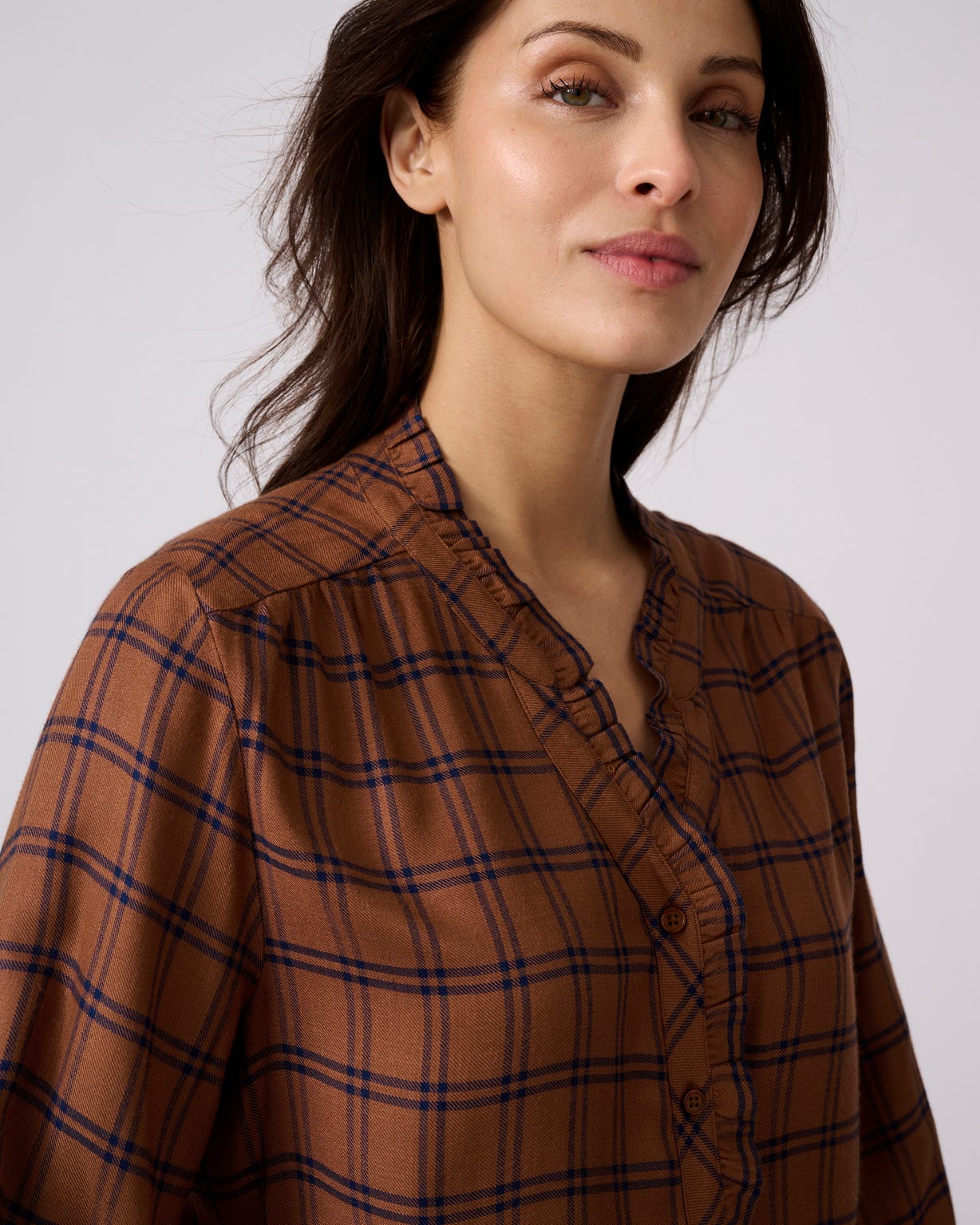 Blouse à carreaux