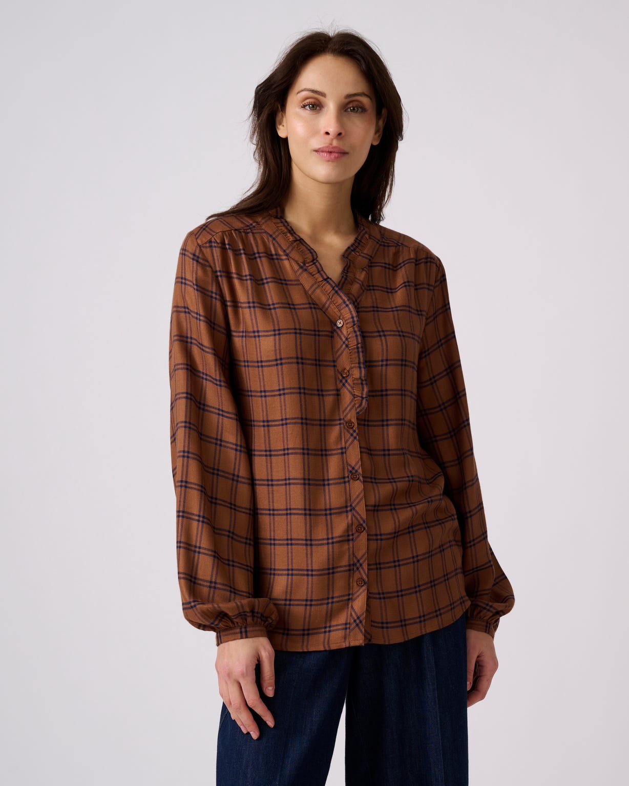 Blouse à carreaux