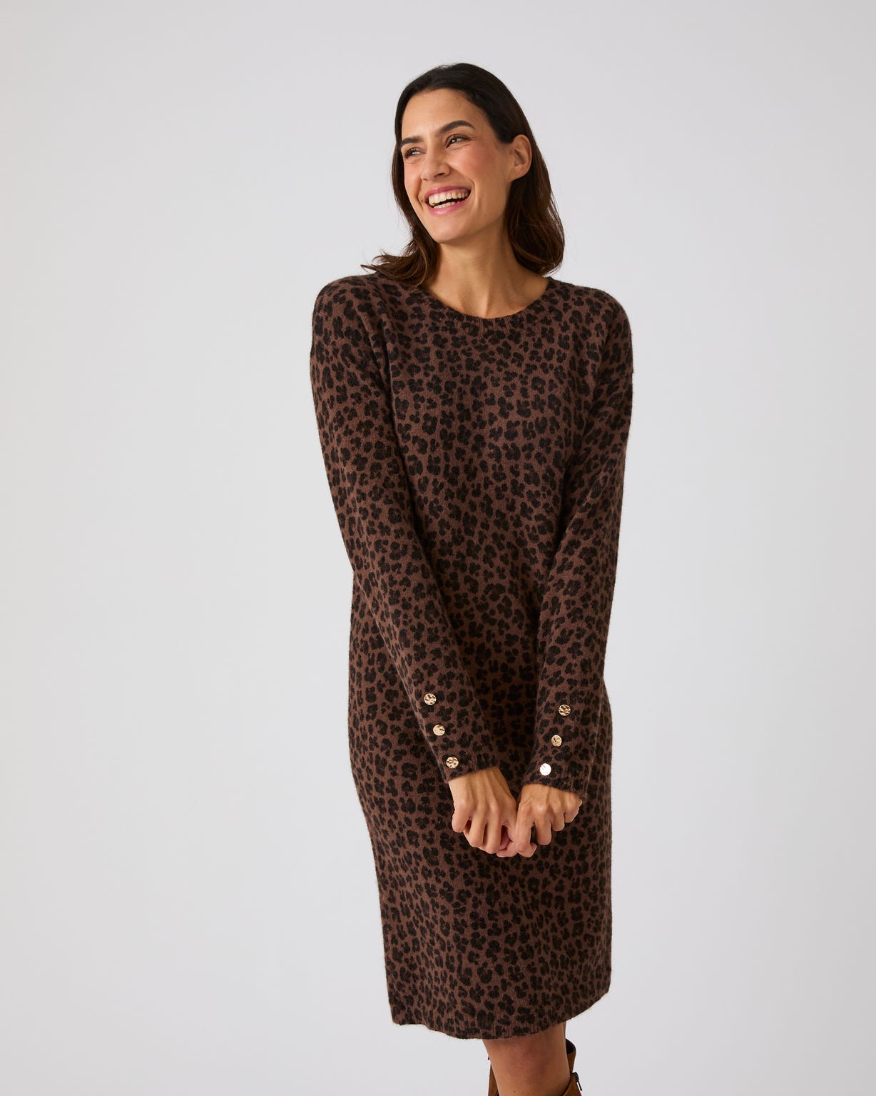 Robe-pull imprimé animalier Thermolactyl