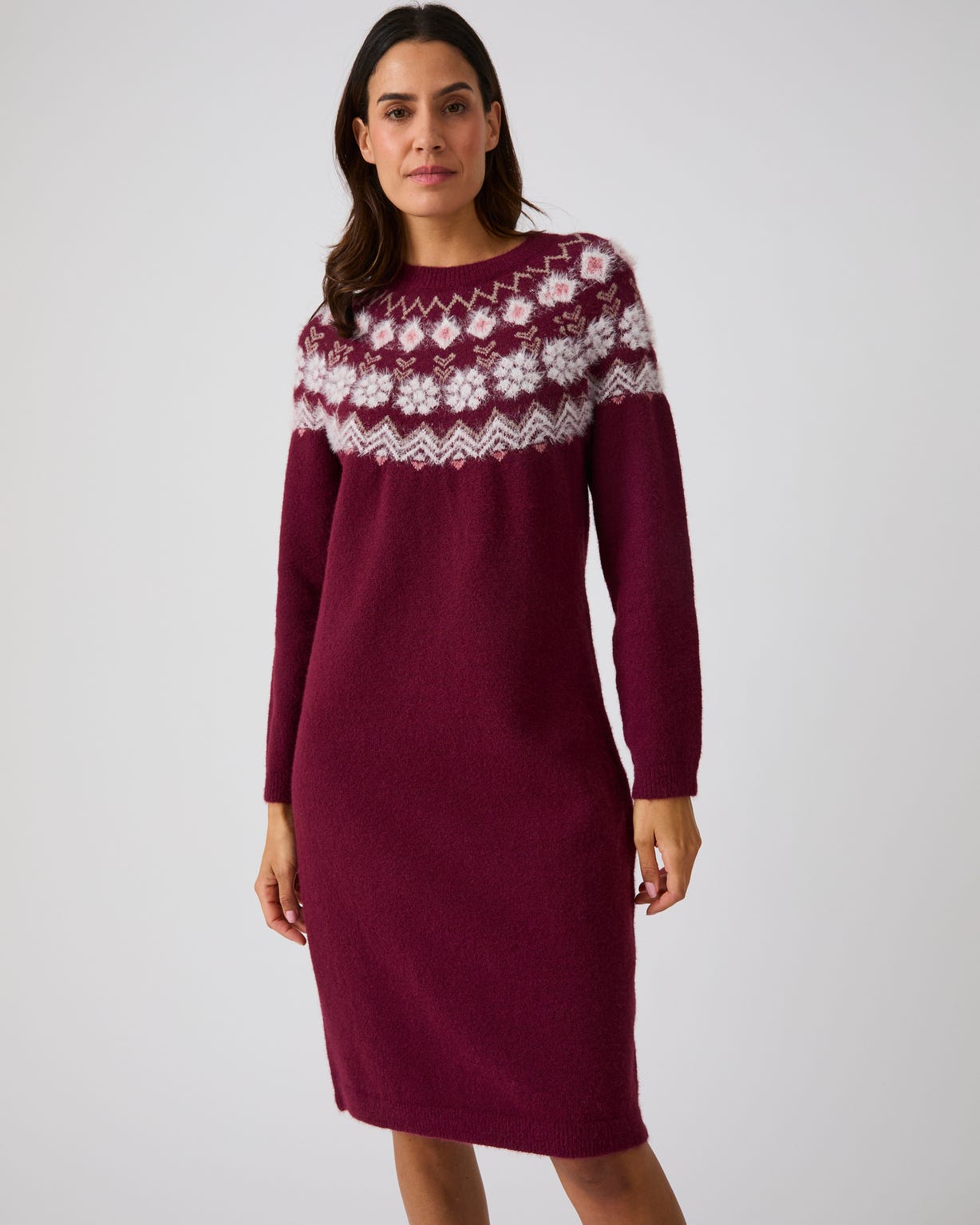 Robe-pull maille jacquard Thermolactyl