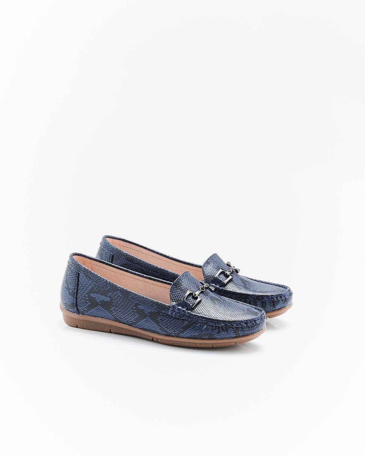 Mocassins motif animalier