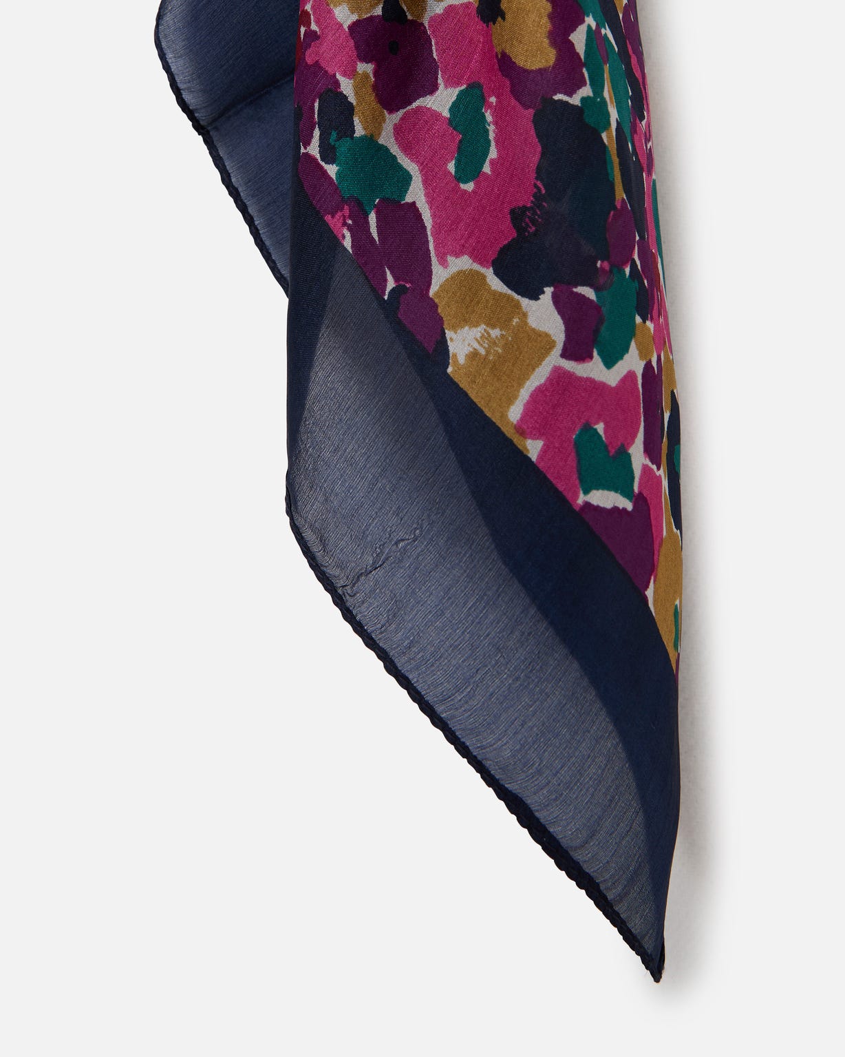 Foulard fleuri pure soie