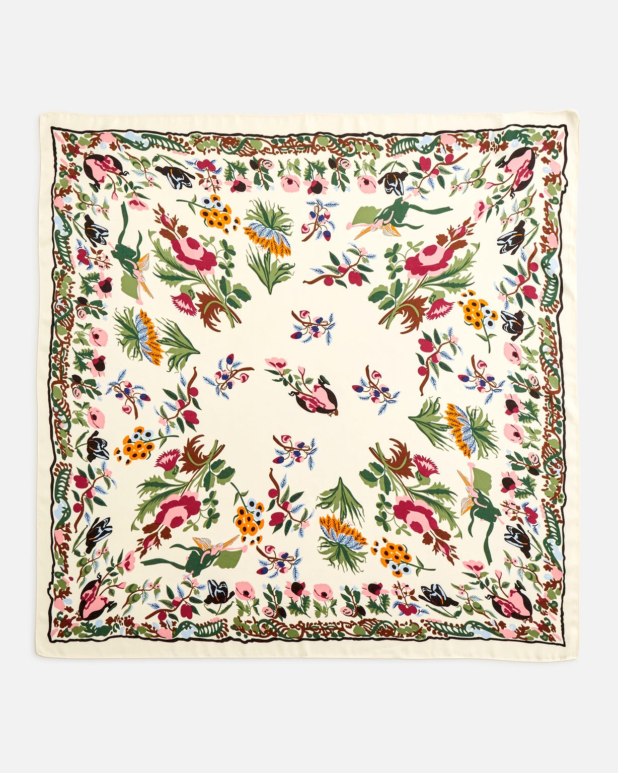 Foulard imprimé végétal