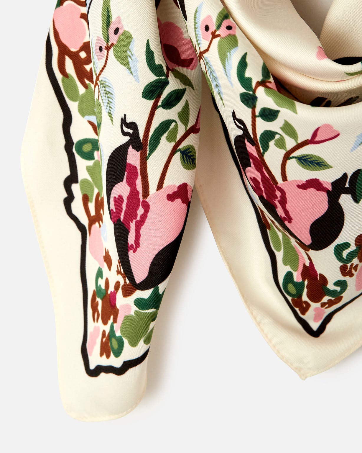 Foulard imprimé végétal