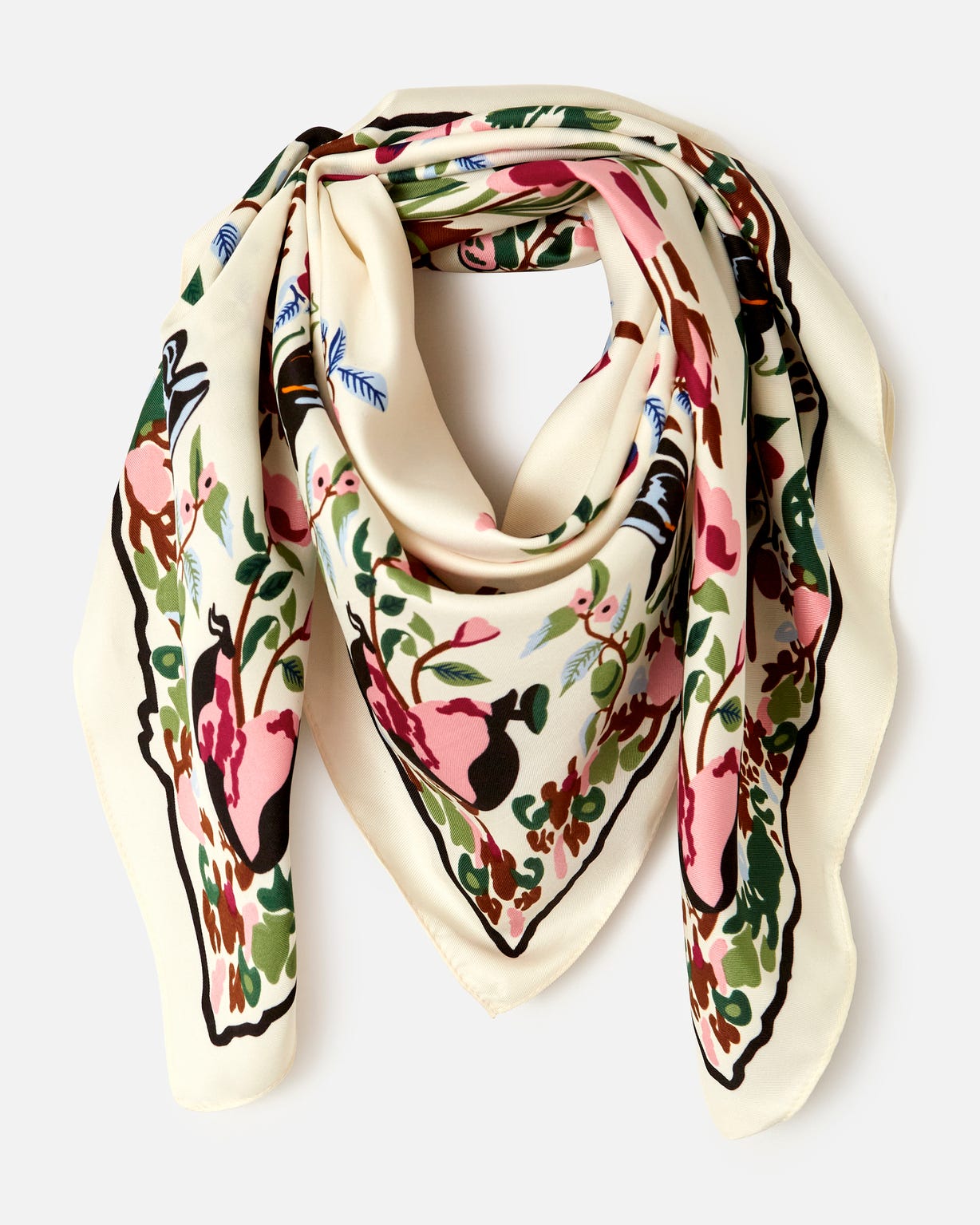 Foulard imprimé végétal