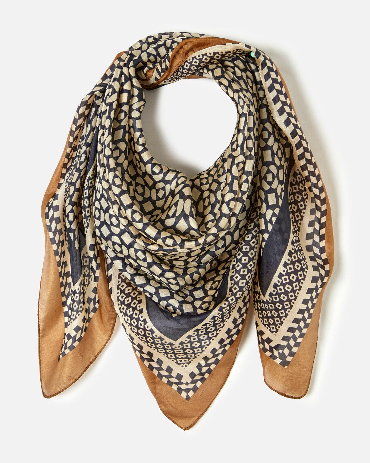 Foulard graphique pure soie
