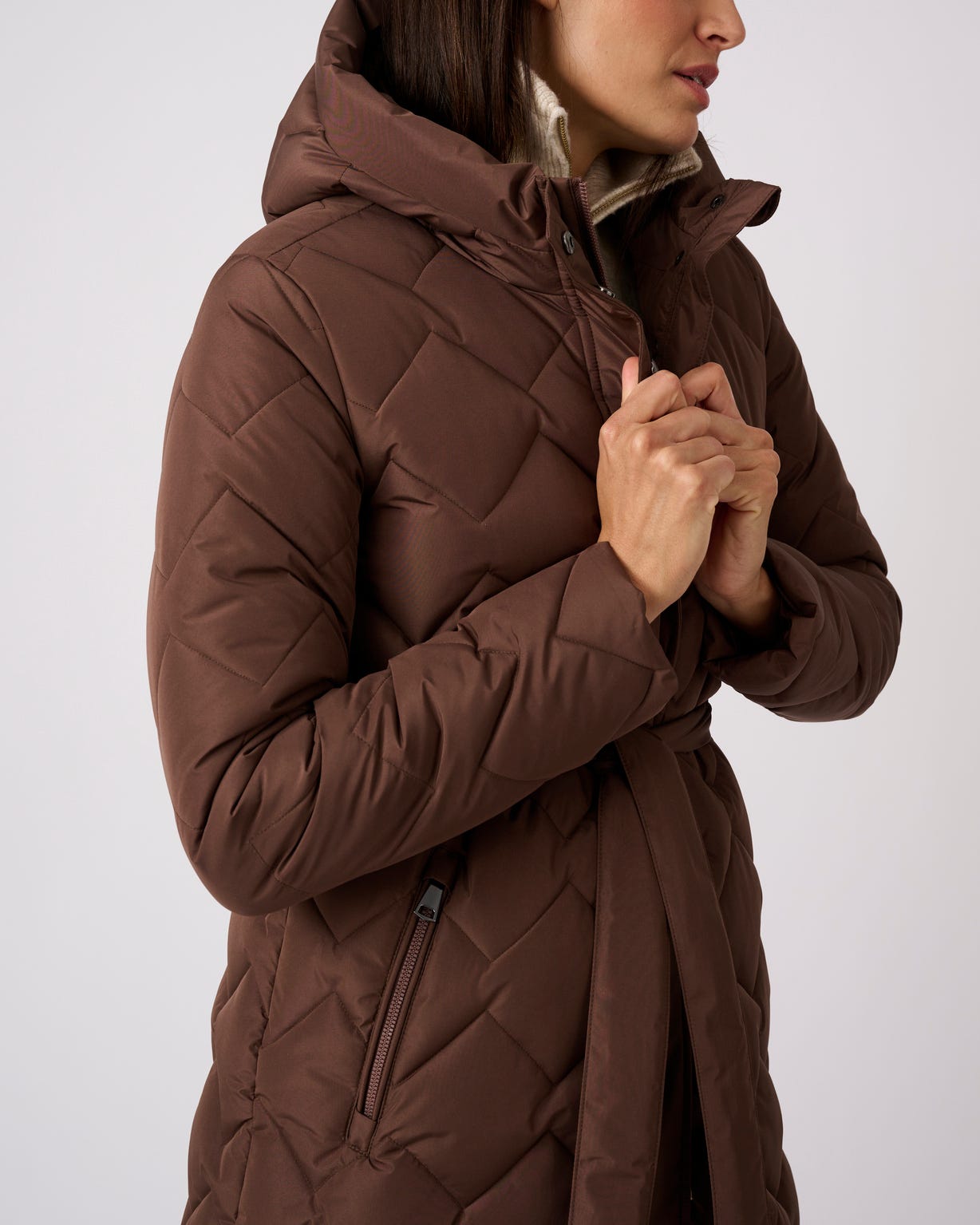 Parka longue ceinturée Thermolactyl