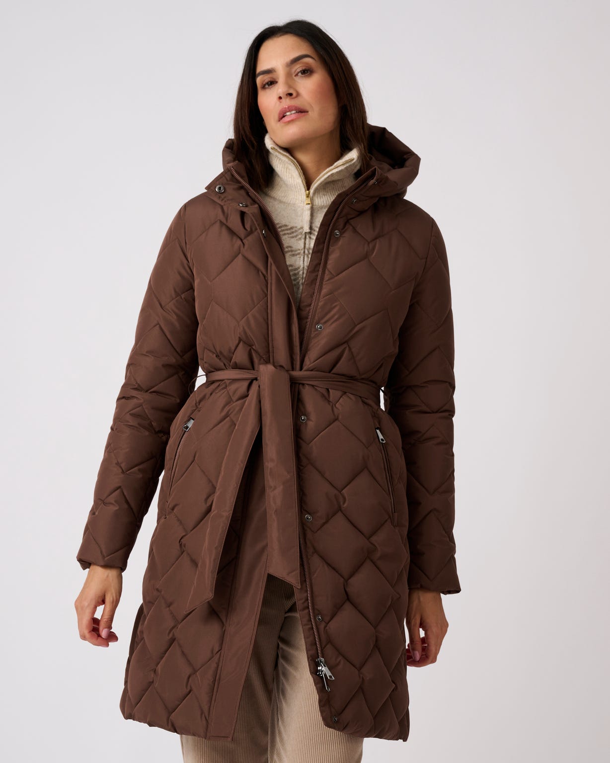 Parka longue ceinturée Thermolactyl