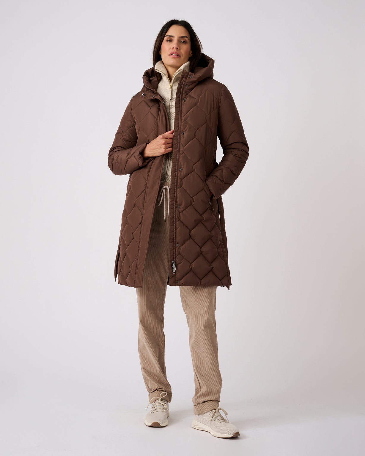 Parka longue ceinturée Thermolactyl