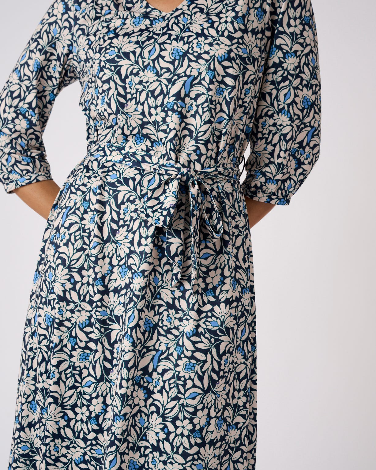 Robe maille crêpe stretch