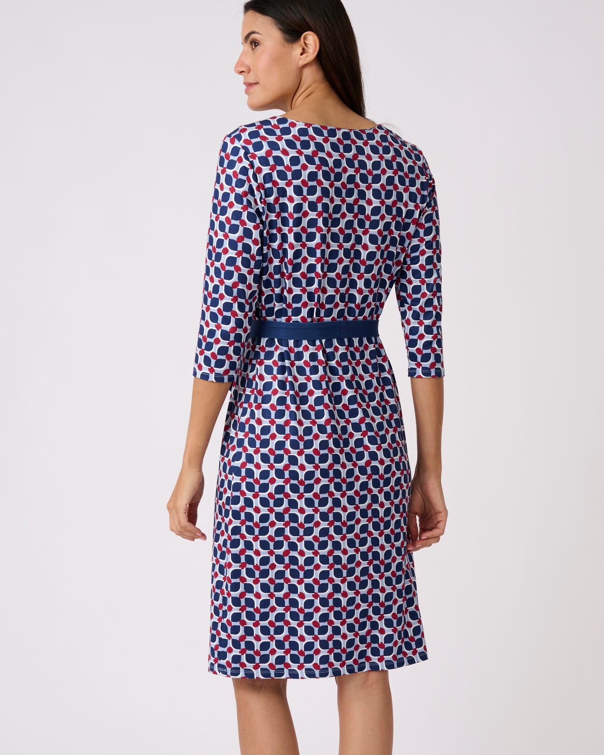 Robe imprimée maille chaude