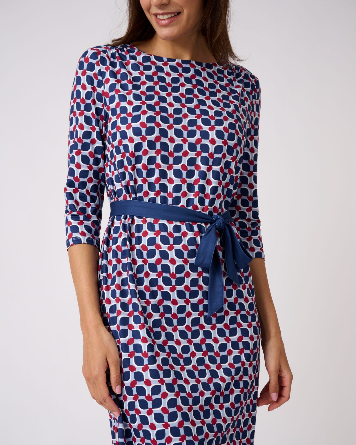 Robe imprimée maille chaude