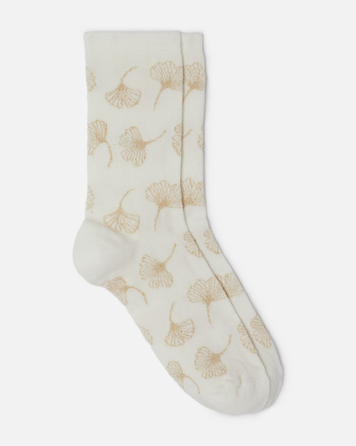 Lot de 2 paires de chaussettes brodées fil brillant