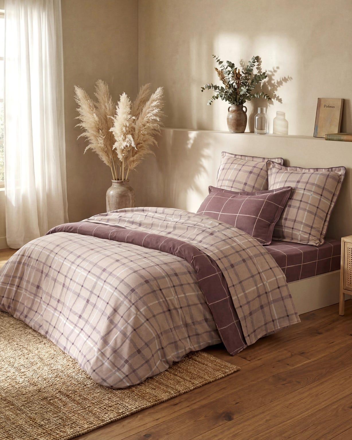 Drap plat Mini Clan pur coton