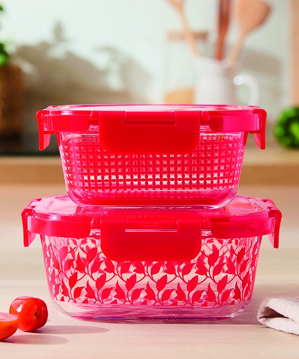 Les 2 plats multiusages en verre