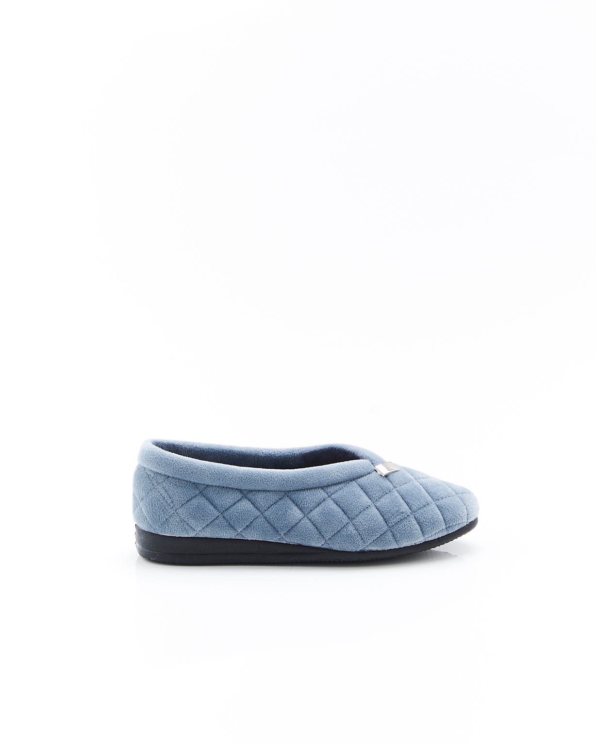 Chaussons en velours matelassé