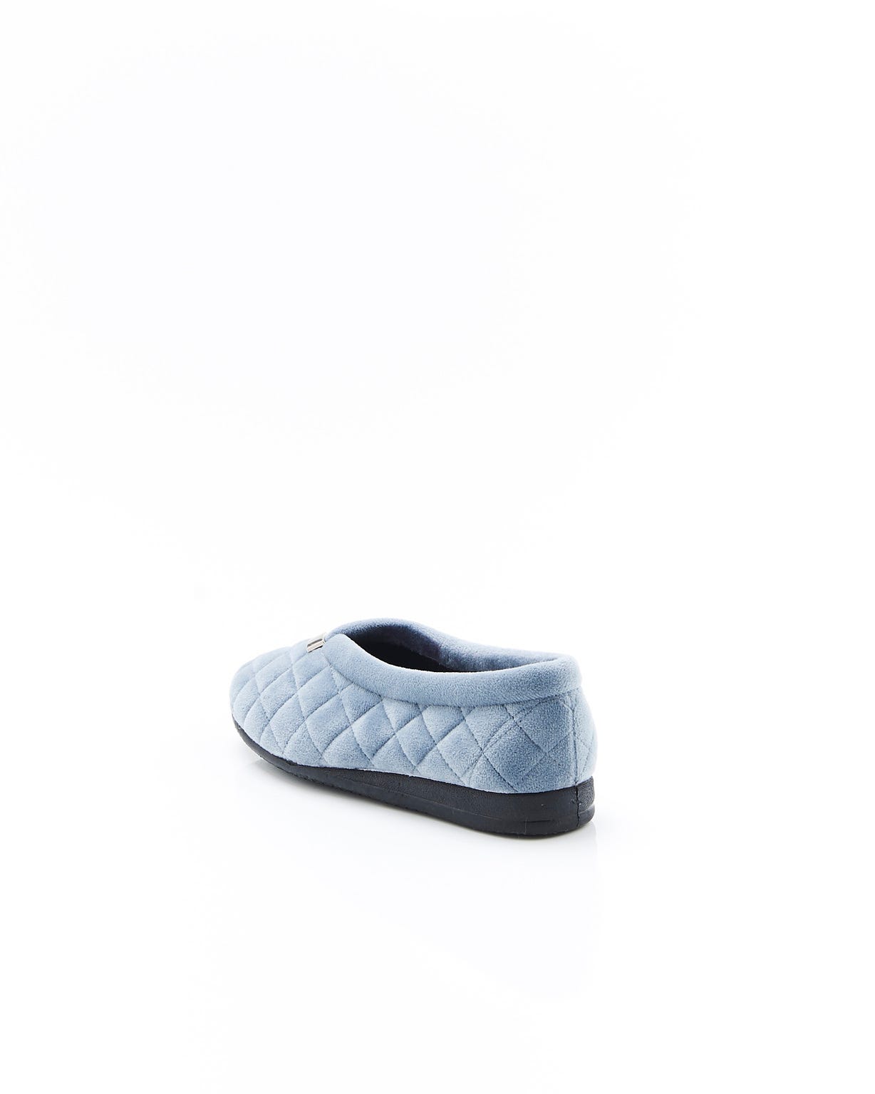 Chaussons en velours matelassé