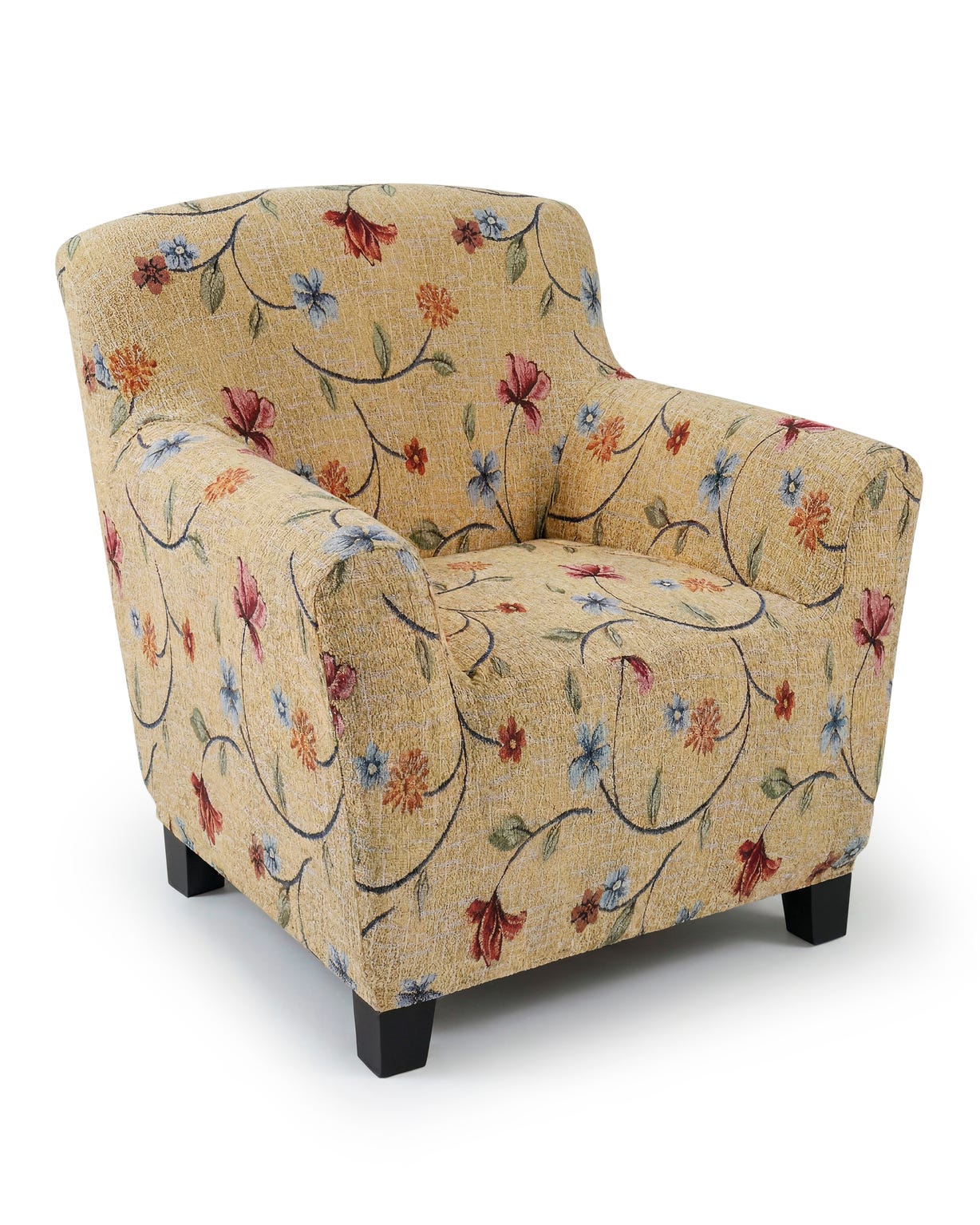 Housse de fauteuil ou de canapé fleurie