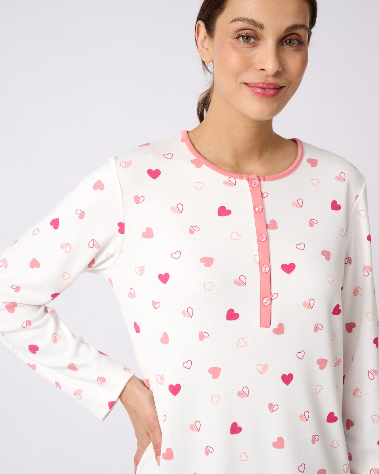 Chemise de nuit Thermolactyl en maille interlock