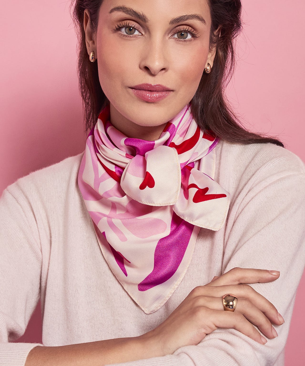 Foulard Love Octobre Rose