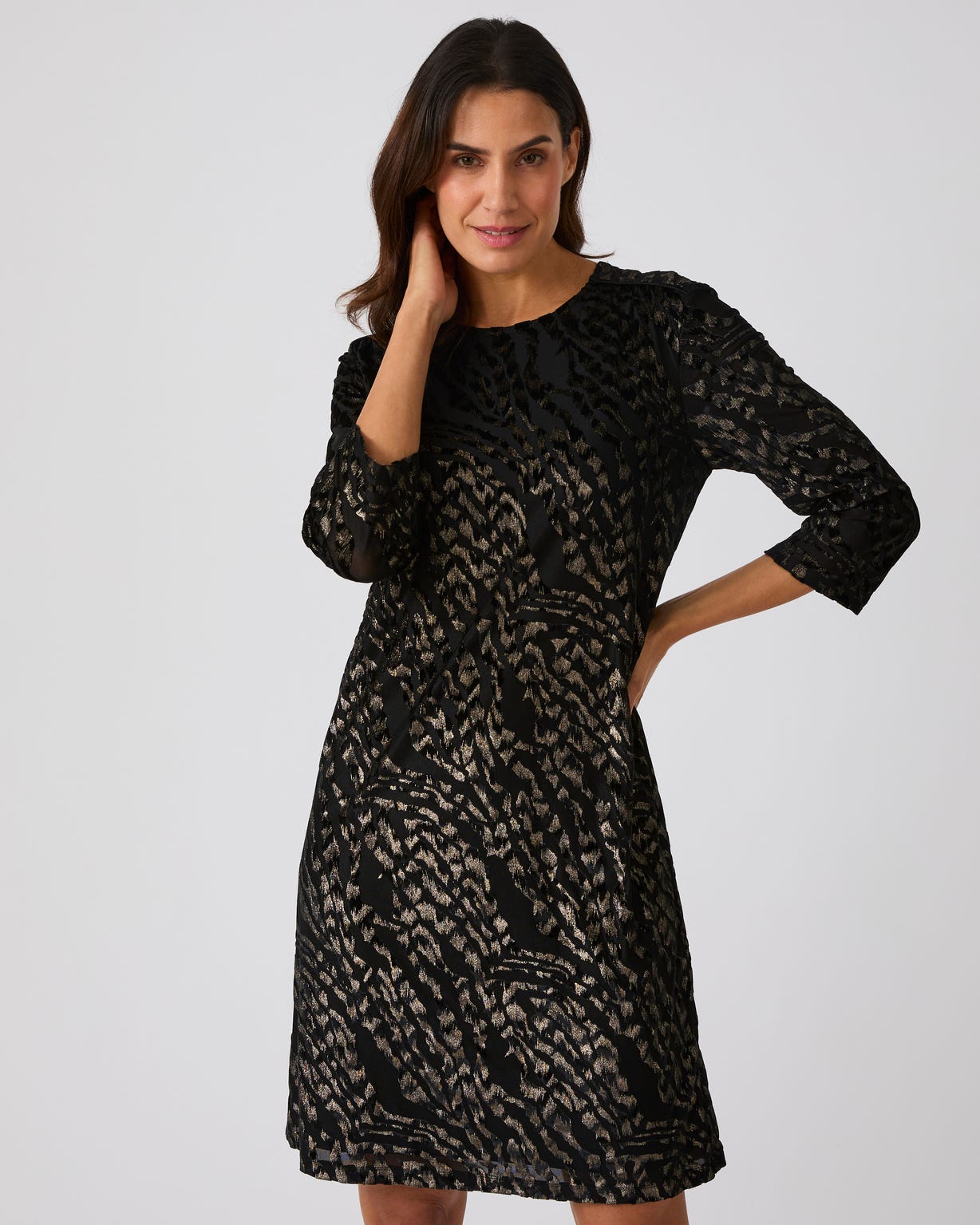 Robe velours dévoré