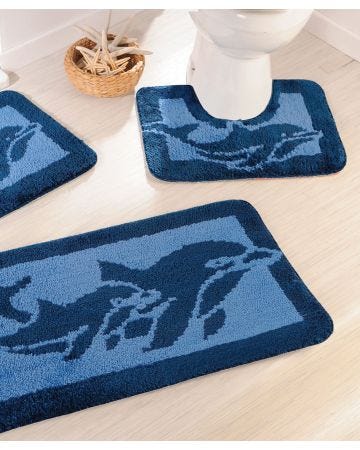 Tapis de bain dauphins.