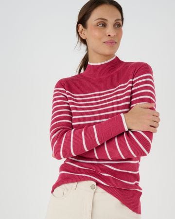 Pull-chaussette col montant 50% laine mérinos