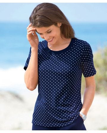 Tee-shirt imprimé pois