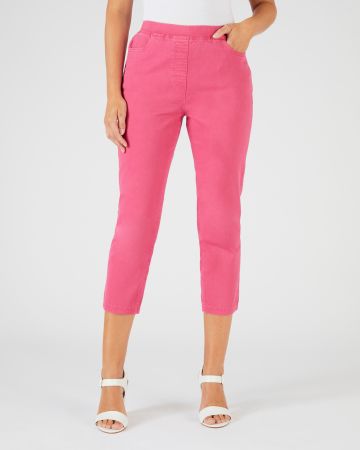 Pantacourt gabardine extensible