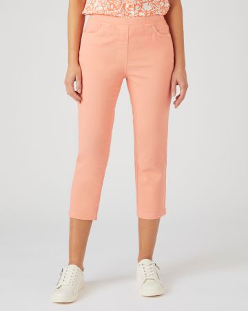 Pantacourt gabardine extensible