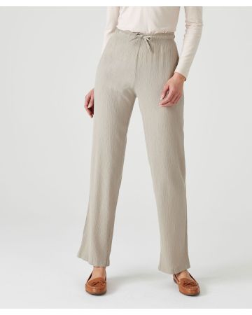 Pantalon fluide crépon