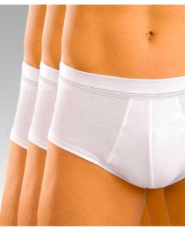 Lot de 3 slips fermés de même coloris