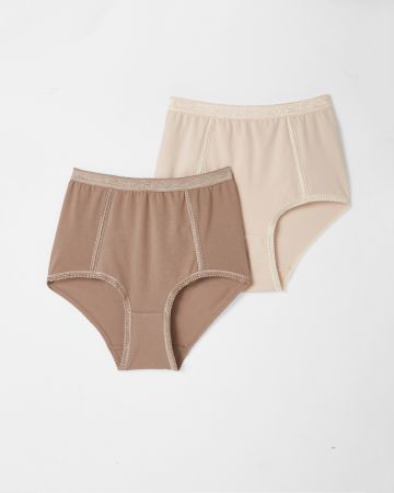 Lot de 2 culottes effet ventre plat assorties