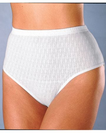Lot de 4 culottes maxi en maille ajourée