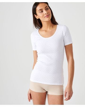 Tee-shirt maille fantaisie manches courtes Thermolactyl